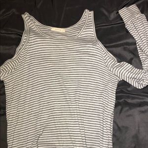Cold shoulder top - light sweater material